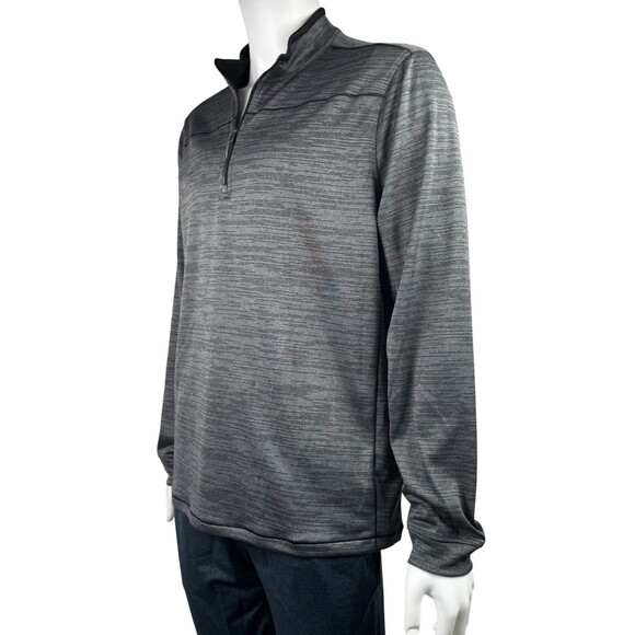 Pebble Beach Mens Large Gray Dry-Luxe Performance 1/4 Zip Shirt Pull Over New - Picture 2 of 10